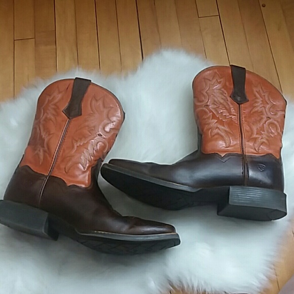 orange ariat boots